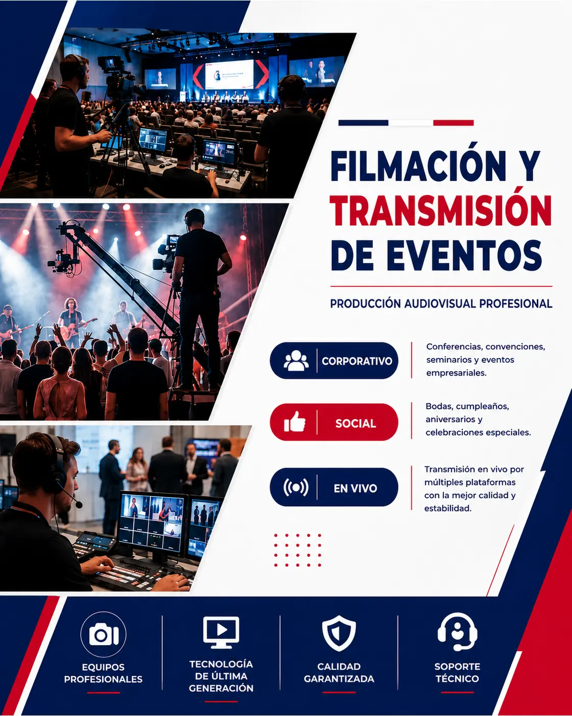 Servicio audiovisual Pinpol Eventos